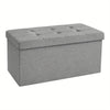 Pouf de Rangement Deluxe EleganceHaven | Pouf pliable de 80L pour des espaces de vie raffinés