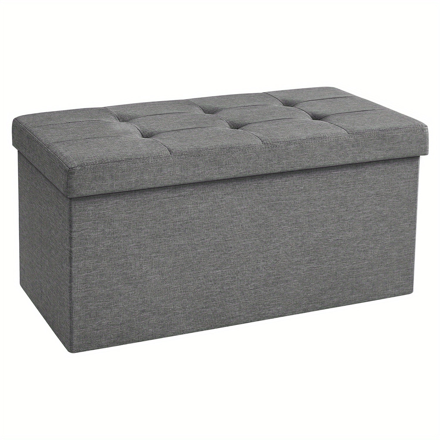 Pouf de Rangement Deluxe EleganceHaven | Pouf pliable de 80L pour des espaces de vie raffinés