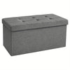 Pouf de Rangement Deluxe EleganceHaven | Pouf pliable de 80L pour des espaces de vie raffinés
