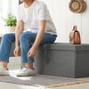 Pouf de Rangement Deluxe EleganceHaven | Pouf pliable de 80L pour des espaces de vie raffinés