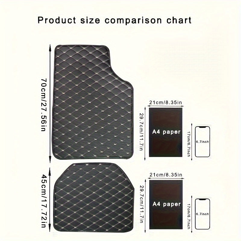 Tapis de sol en PU cuir premium – Durable et facile à entretenir