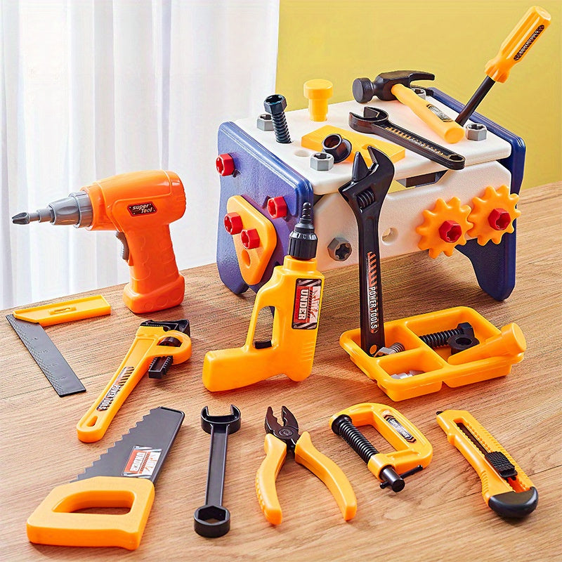 BuilderPro Ensemble d'Outils Éducatif pour Enfants - Pour Construire et Jouer Créativement