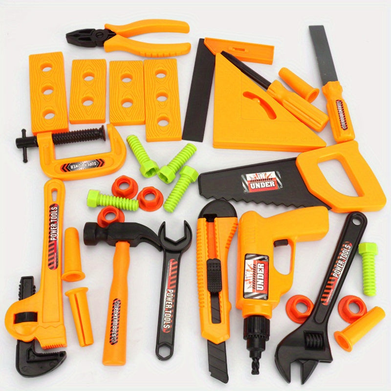 BuilderPro Ensemble d'Outils Éducatif pour Enfants - Pour Construire et Jouer Créativement