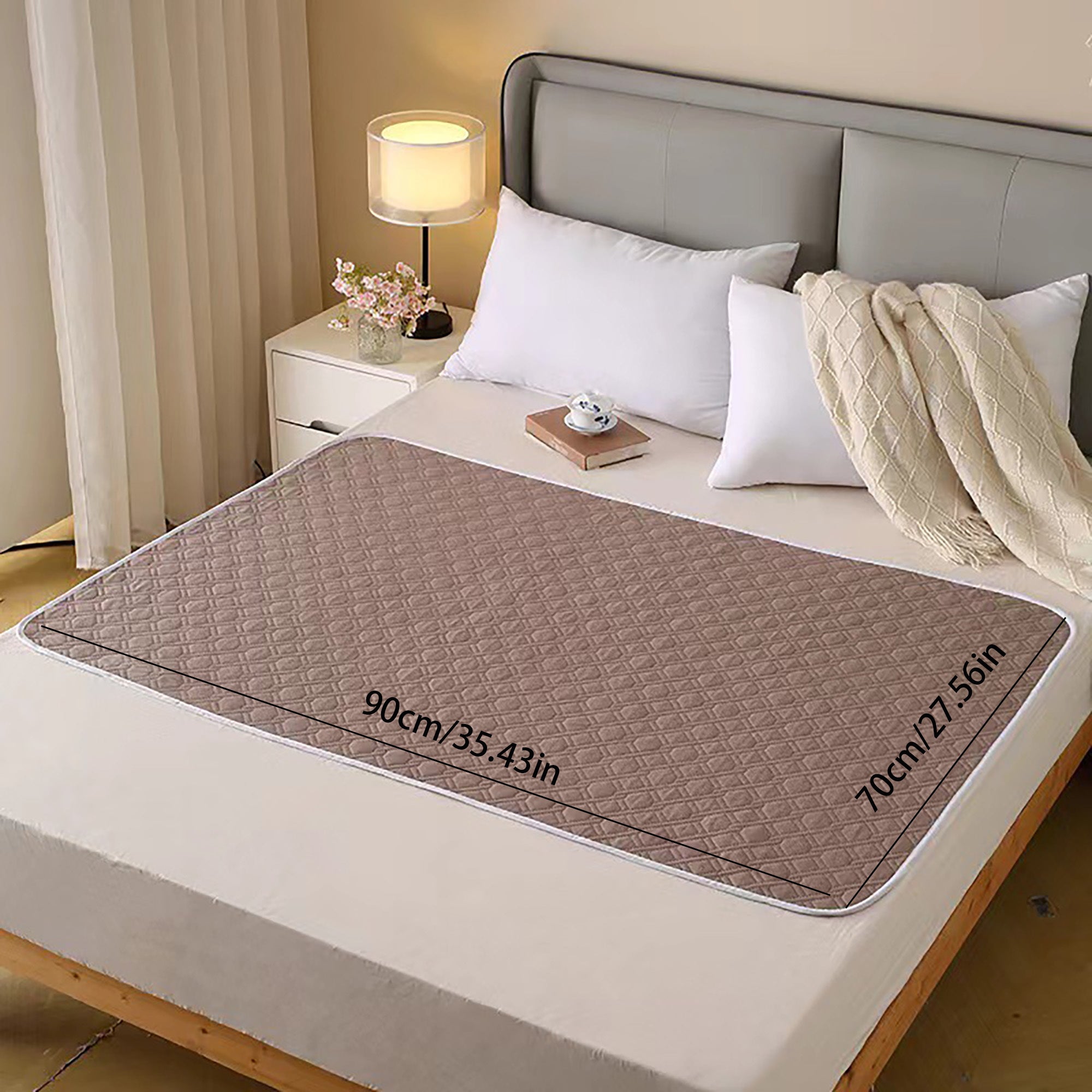 Tapis Imperméable Lavable – Parfait pour les Personnes Âgées, les Animaux de Compagnie et les Soins Menstruels