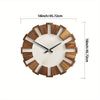 Horloge Murale en Bois Rustique avec Mécanisme Silencieux – Design Intemporel pour Salon, Bureau et Chambre à Coucher