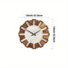 Horloge Murale en Bois Rustique avec Mécanisme Silencieux – Design Intemporel pour Salon, Bureau et Chambre à Coucher