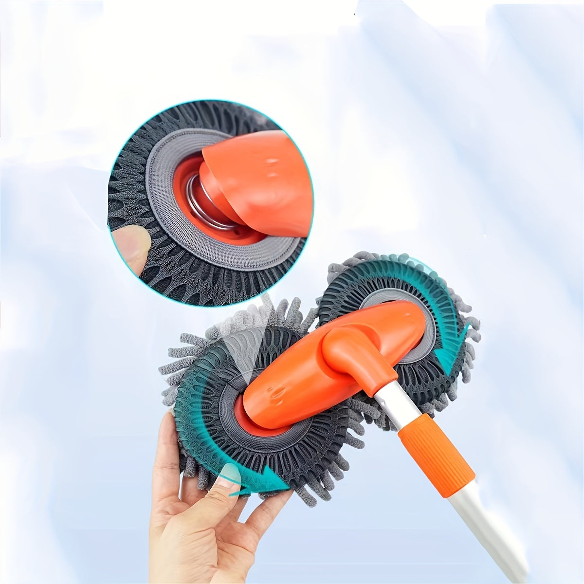 LuxeShine Brosse de Lavage de Voiture à Double Tête 360° | Nettoyage sans effort pour un fini brillant de votre véhicule