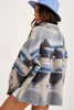 Veste en Jean Vintage Aztec avec Col – Doublée en Laine, Coupe Ample, Manches Longues pour un Style Streetwear Tendance