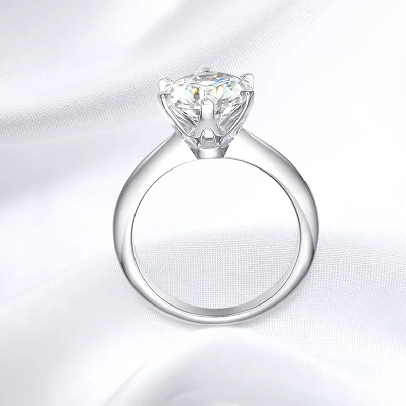 Bague GRA-Moissanite Brillante