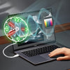 Ventilateur Horloge LED USB Portable avec Affichage de l'Heure