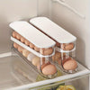 ÉléganceCulinaire Boîte de Rangement à Œufs Double Couche | Organisateur Transparent et Empilable pour Réfrigérateur, Économiseur d'Espace Pratique