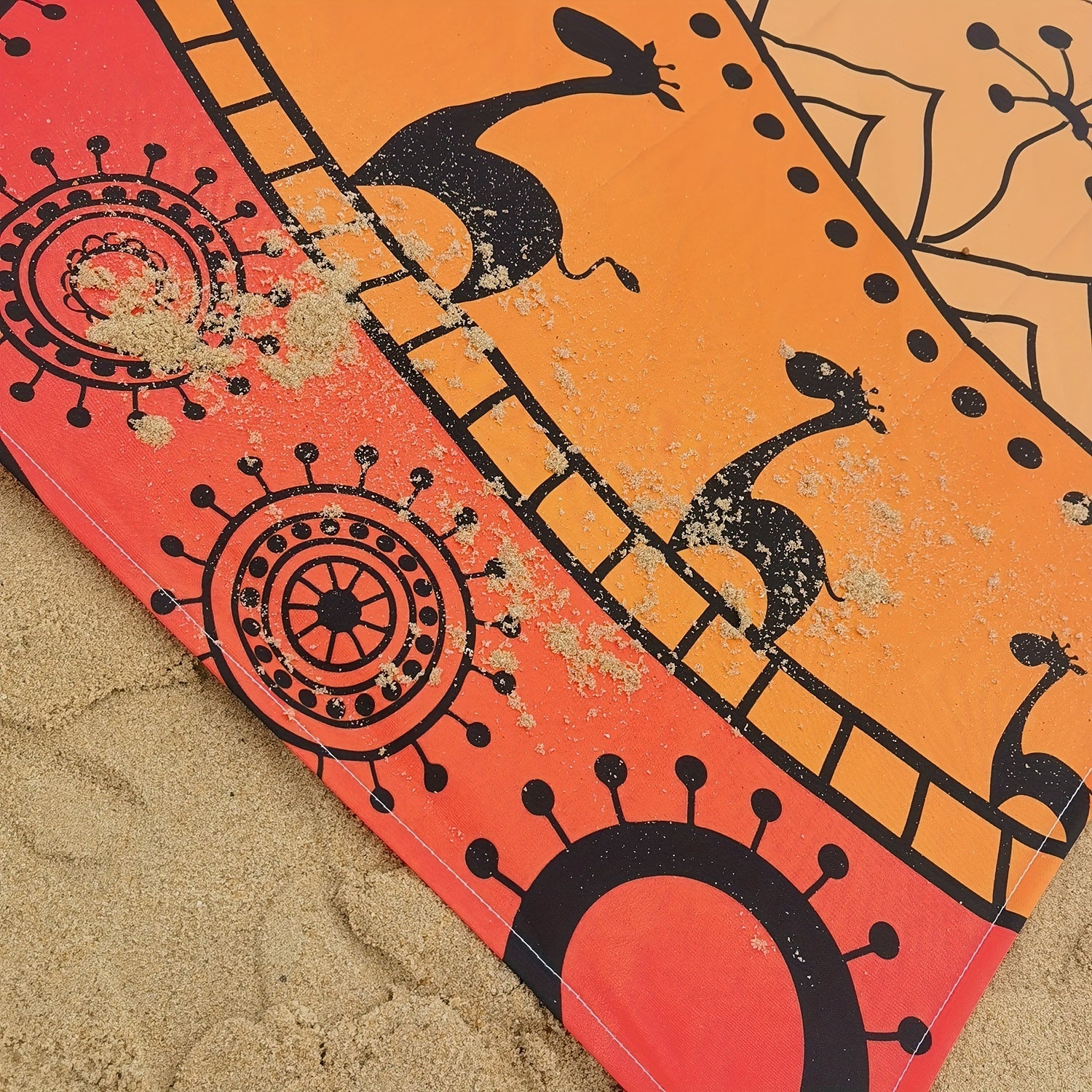 TropiComfort Tapis de Plage Oversized – Spacieux, Durable et Résistant au Sable