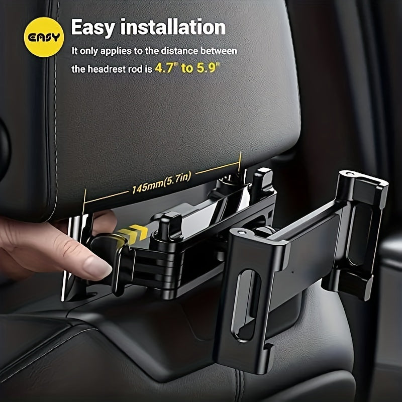 Support de Tablette pour Appuie-tête de Voiture – Support Réglable pour Tablettes et Smartphones