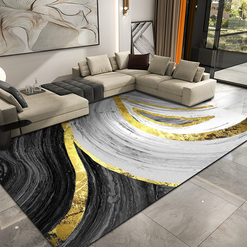 Tapis - Noir et Vert - Amical pour les Animaux et Lavable