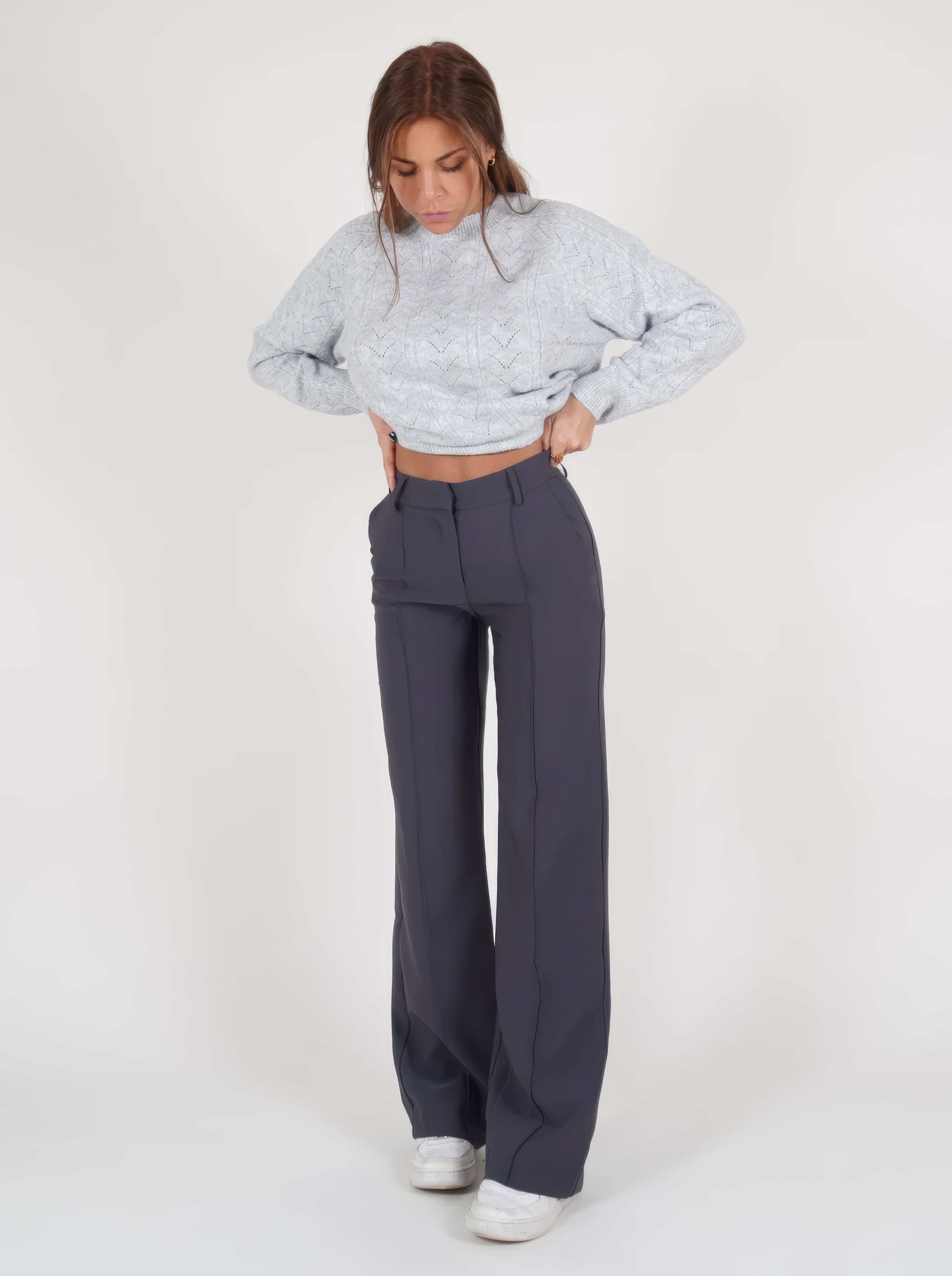 Beau | Pantalon Taille Haute à Pattes Droites