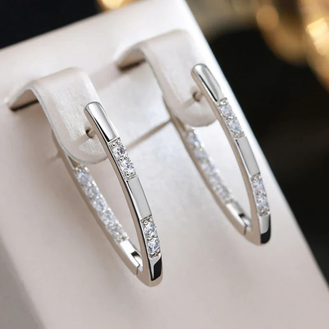 Boucles d'oreilles en zirconium éclatantes - Celeste