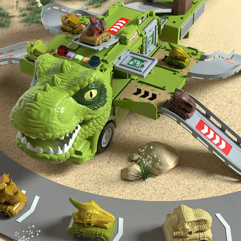 Aventure de Transport de Dinosaures - Pour un Jeu Créatif Amusant