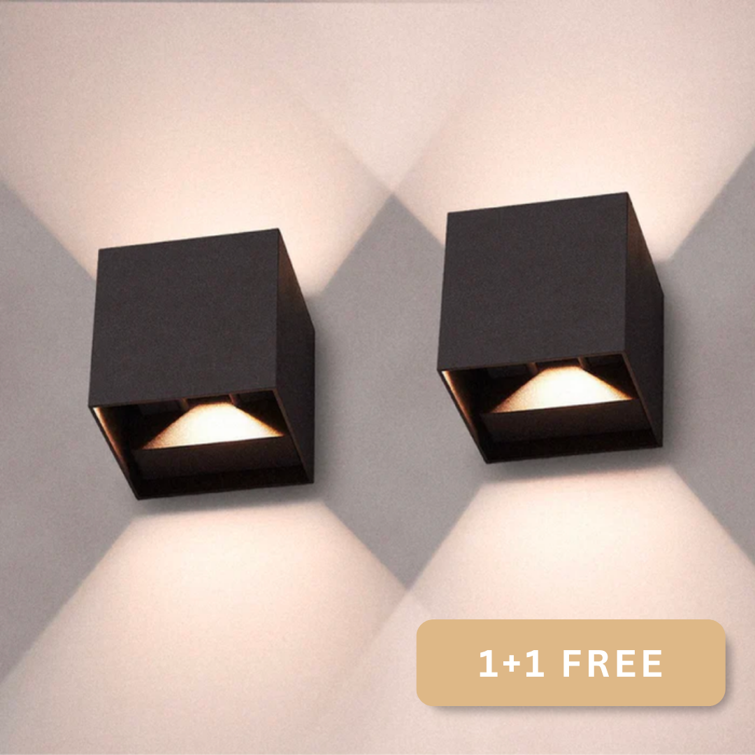Applique murale LED Cube élégante - LumiCube