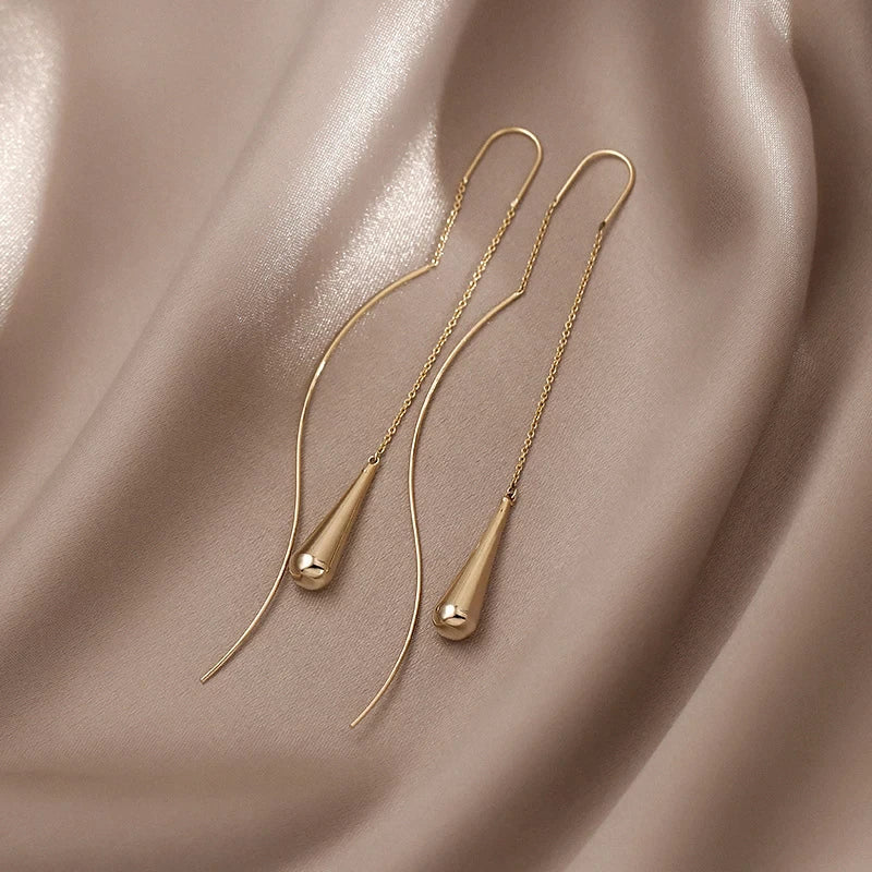 Boucles d'oreilles gouttes d'eau simples