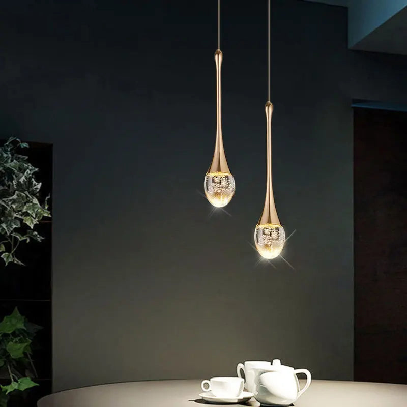 Suspension en Verre avec Lumière Chaleureuse - Vetra