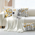Housse de Coussin Brodée Essence Florale