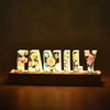 Veilleuse FloraGlow Flower | Lampe à initiales décorative avec éclairage LED doux pour une ambiance romantique