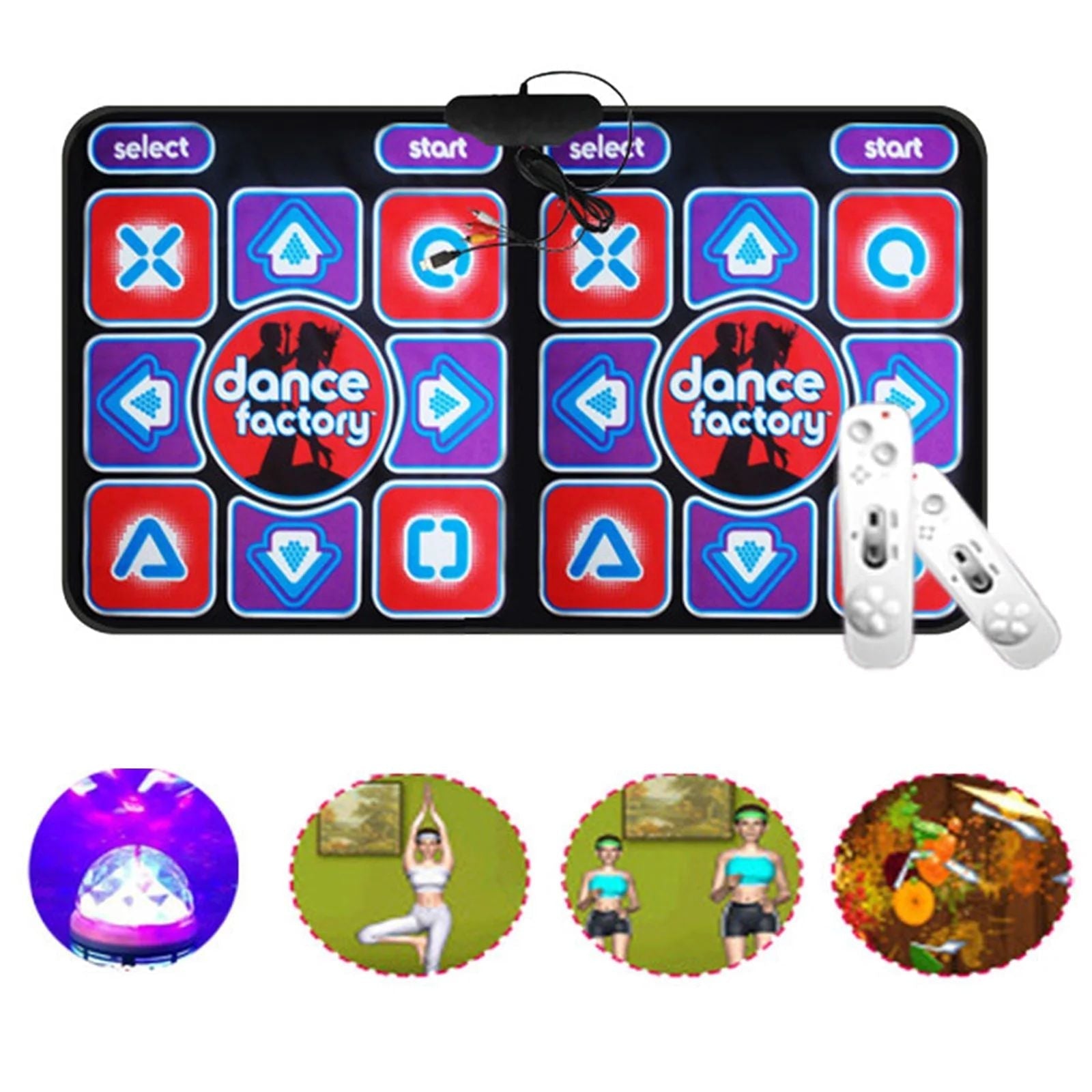 Tapis de danse double avec télécommande – RhythmFlex