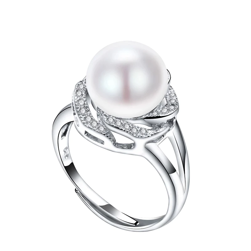 Bague ajustable en perles grandes