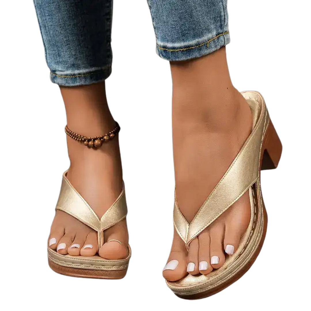 Sophia - Sandales orthopédiques confortables et élégantes à talons hauts