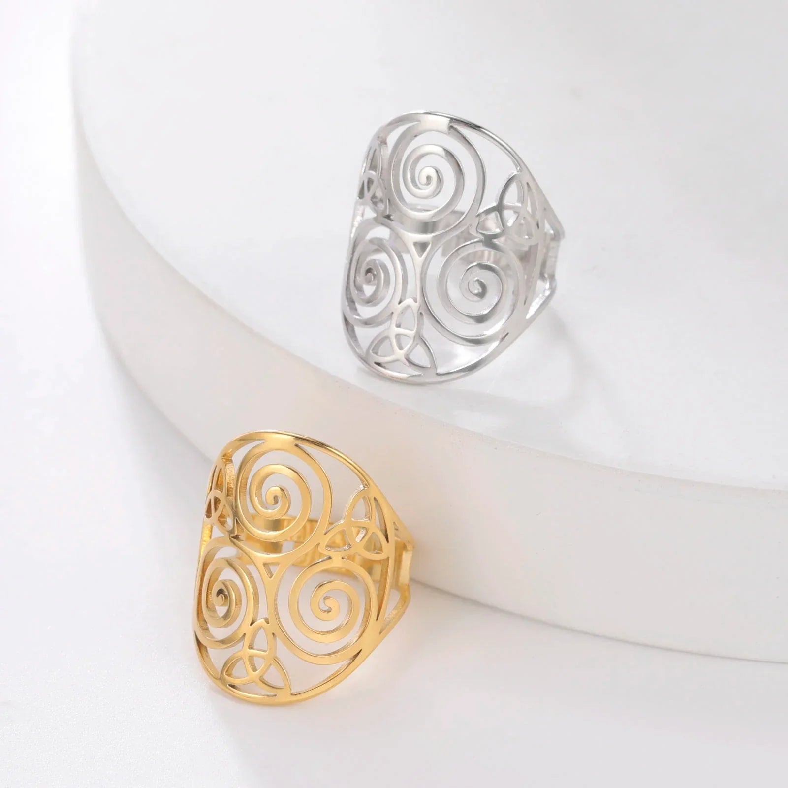 Bague Triskel réglable