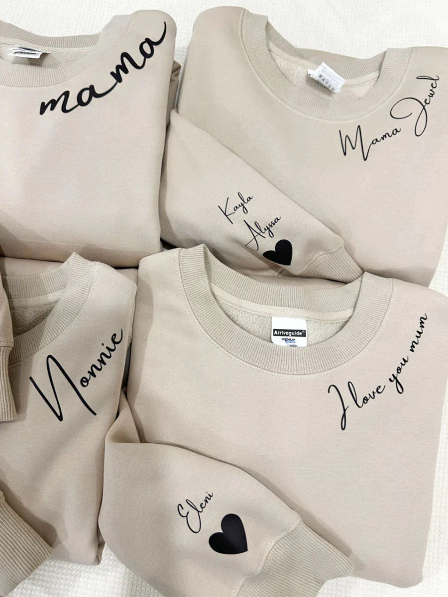 MamaEmbrace Hoodie (Unisex) | Peut être personnalisé avec du texte sur la manche