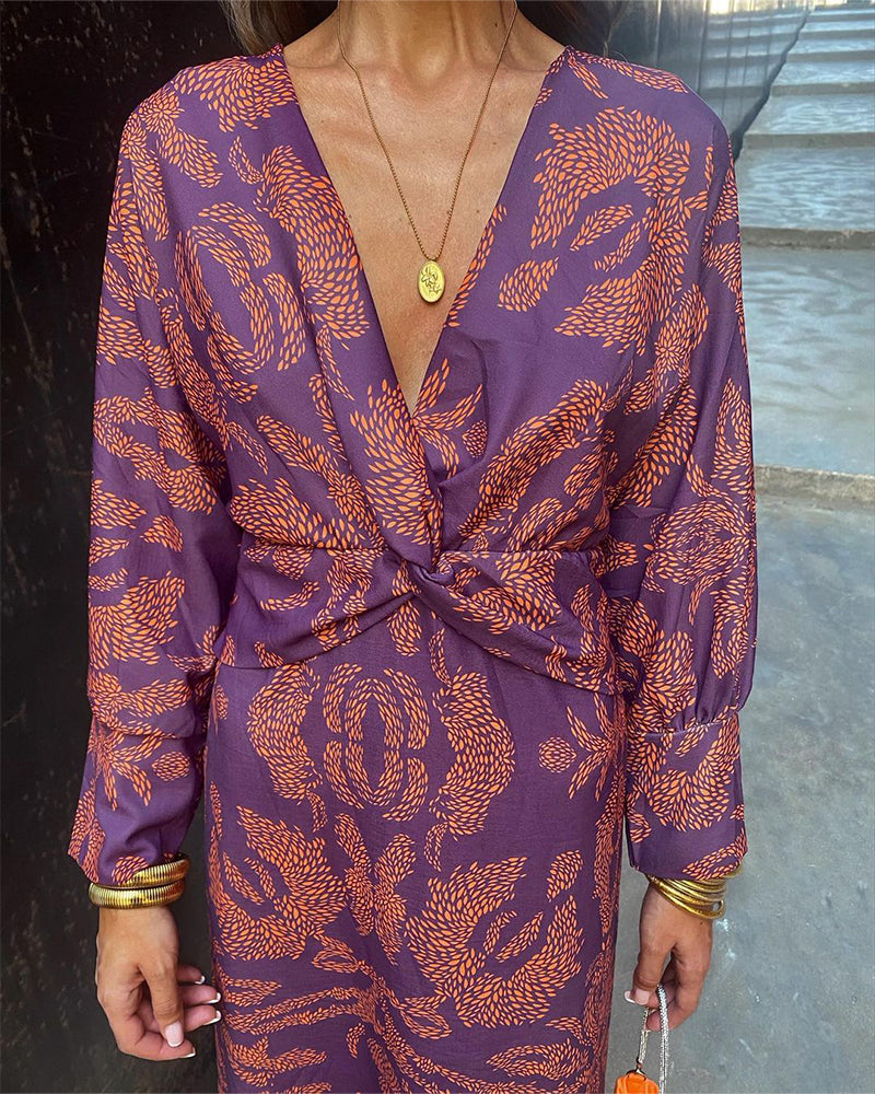 Caitlyn | Robe en Soie avec Décolleté en V