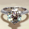Bague GRA-Moissanite Brillante