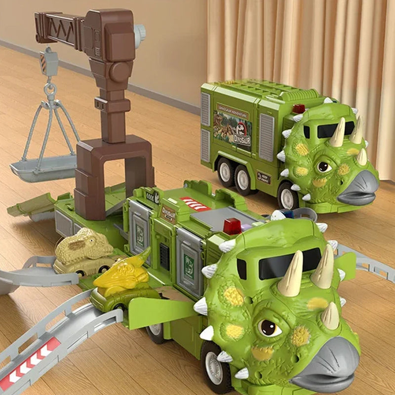 Aventure de Transport de Dinosaures - Pour un Jeu Créatif Amusant