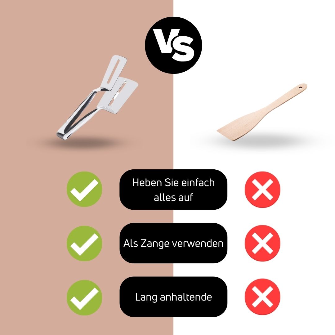 Spatule en acier inoxydable double face - DuoFlip