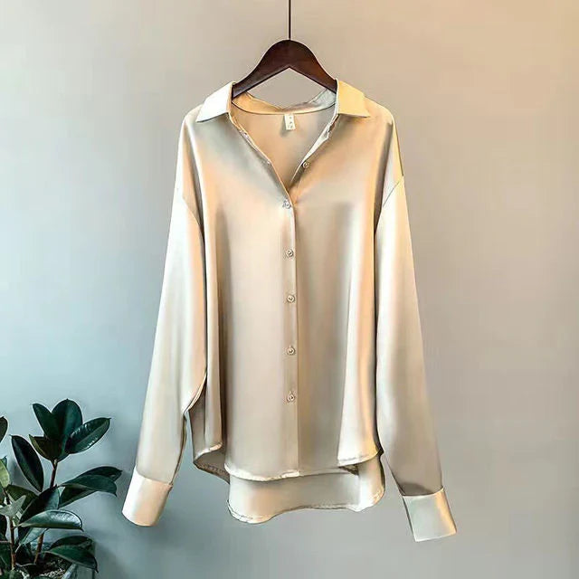 Blouse Satinée Élégante pour Femmes - Elina