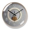 Zynir | Horloge Murale Design Élégante | Mécanisme Quartz Silencieux | Luxe et Moderne | Plastique & Verre | Sans Tic-Tac | Pile Non Incluse | Parfaite pour Salon, Chambre, Bureau