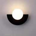 Applique murale en verre globe moderne minimaliste LED 1 lumière