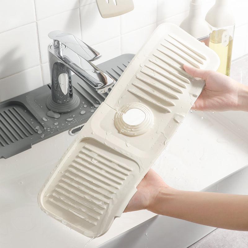 Tapis d'égouttage en silicone avec drainage automatique – DripGuard