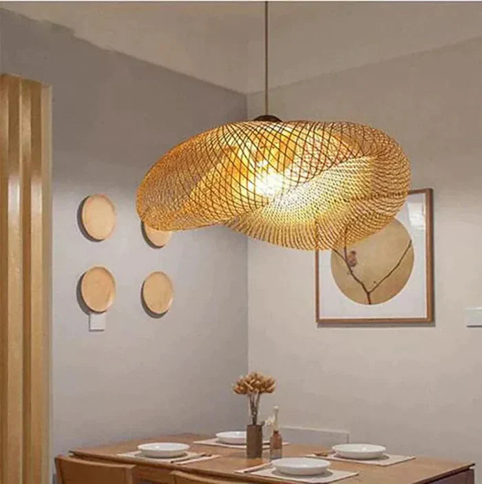Suspension en rotin tendance - NatureGlow