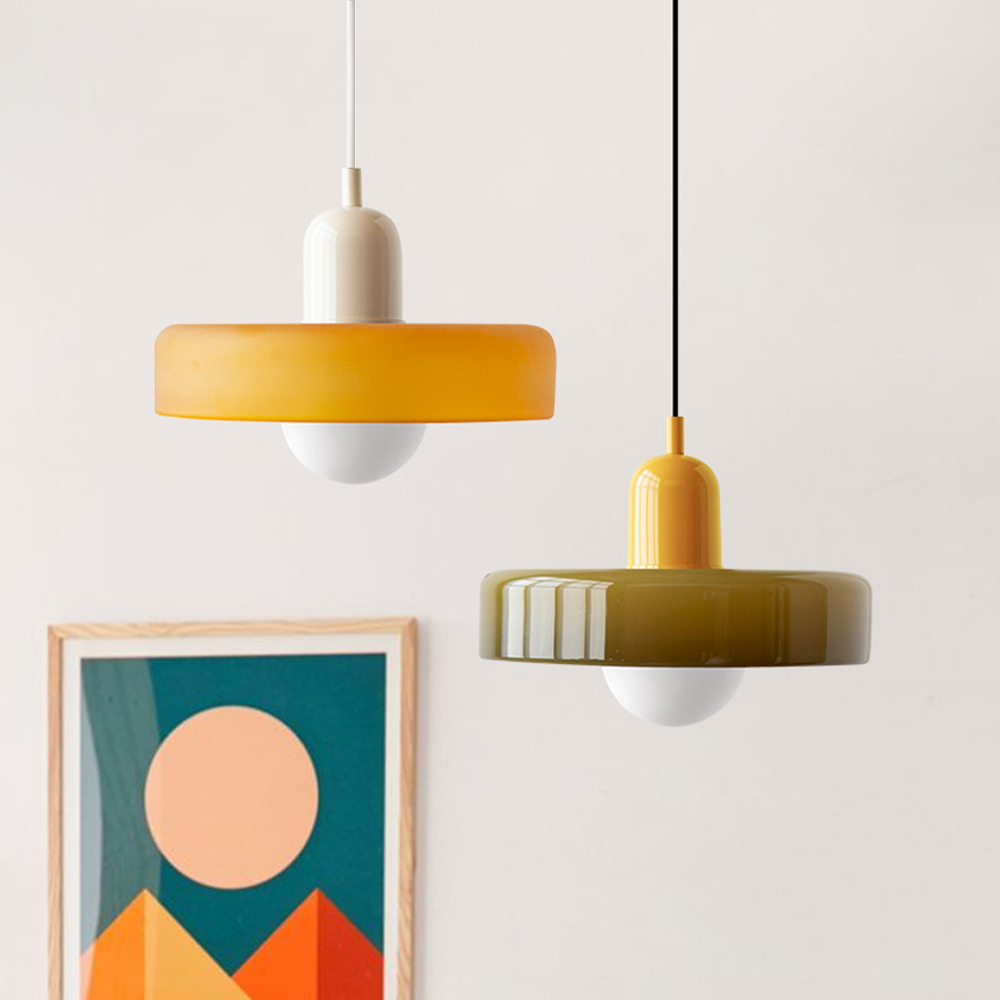 Suspension colorée de style Bauhaus - StiloGlas