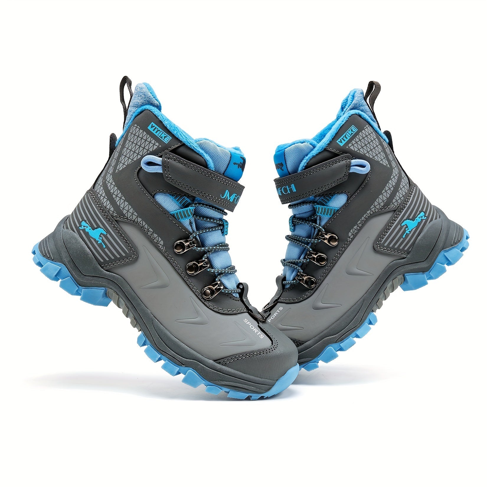 Bottes de Neige Hautes pour Femmes – Chaussures de Randonnée Antidérapantes avec Doublure Chaude