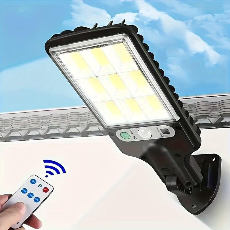 OpulentRay 2000W Lampe de Rue Solaire | Éclairage extérieur sophistiqué avec télécommande et capteur de mouvement réglable pour une sécurité et une élégance ultimes