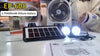 Ventilateur Solaire Portable et Lampe de Nuit – Multifonctionnel et Rechargeable