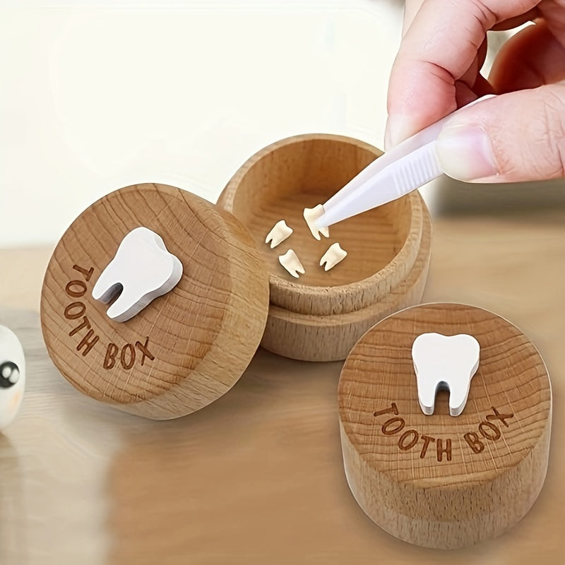 Boîte de Fée des Dents pour Enfants - Boîte à Dents en Bois en Souvenir