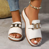 Sandales de Voyage Boho LuxeStride | Sandales de plage élégantes à double boucle avec un motif de cœur pour un confort et un style ultimes
