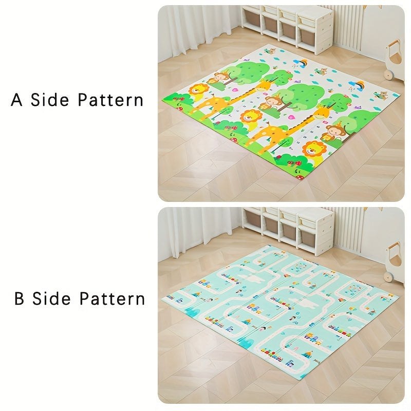 Tapis de Jeu Éducatif – Apprends et Grandis avec les Animaux et la Nature