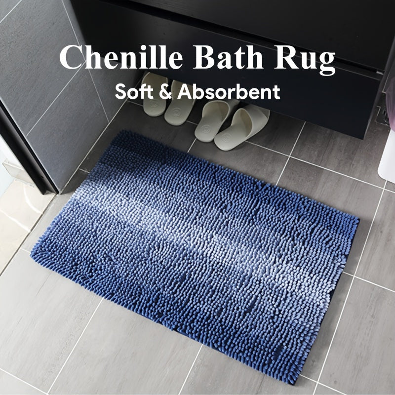 Tapis de Bain en Chenille – Luxe et Confort pour la Salle de Bain et l'Entrée