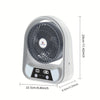 Ventilateur Solaire Portable et Lampe de Nuit – Multifonctionnel et Rechargeable