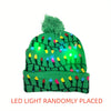 Bonnet LED Givré - Éclairé et Joyeux pour les Fêtes